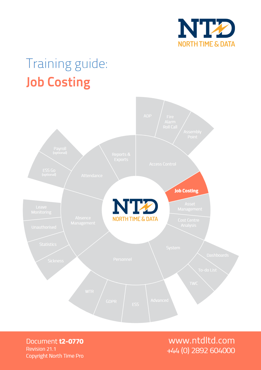 An introduction to North Time Pro job costing