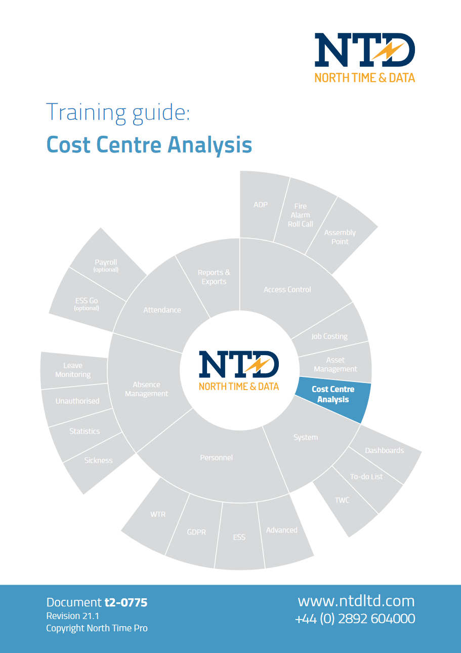 An introduction to North Time Pro cost centre analysis
