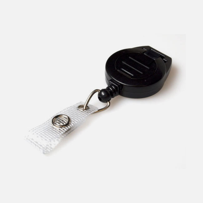 Black Card Reel With Rachet And Strap