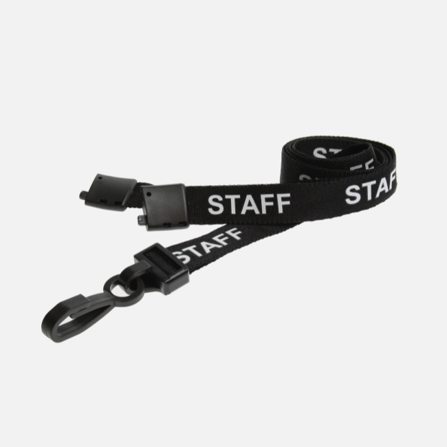 15Mm Staff Lanyards With Plastic J Clip