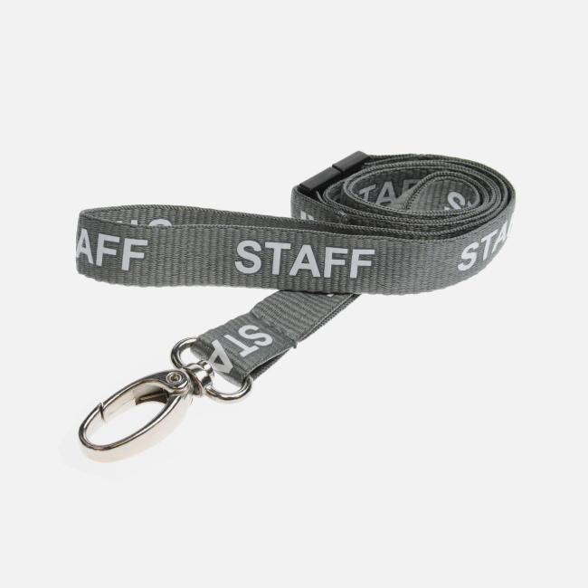 15Mm Staff Lanyards With Metal Clip